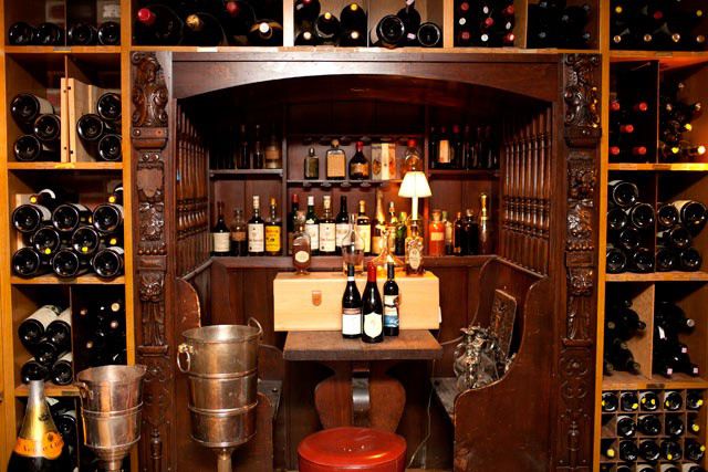Mayor Jimmy Walker's private booth is still preserved in the Prohibition-era wine cellar at 21.